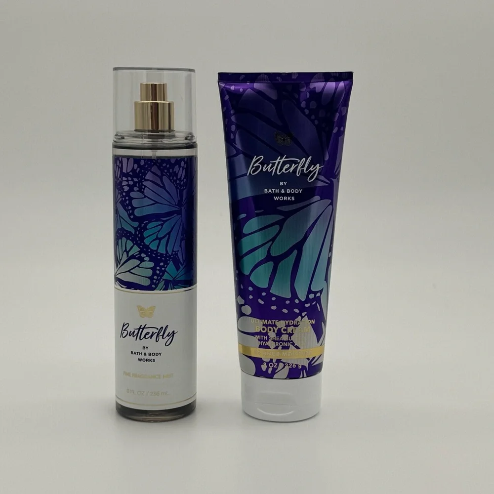 Bath & Body Works Butterfly Body Cream Gift Set NWT